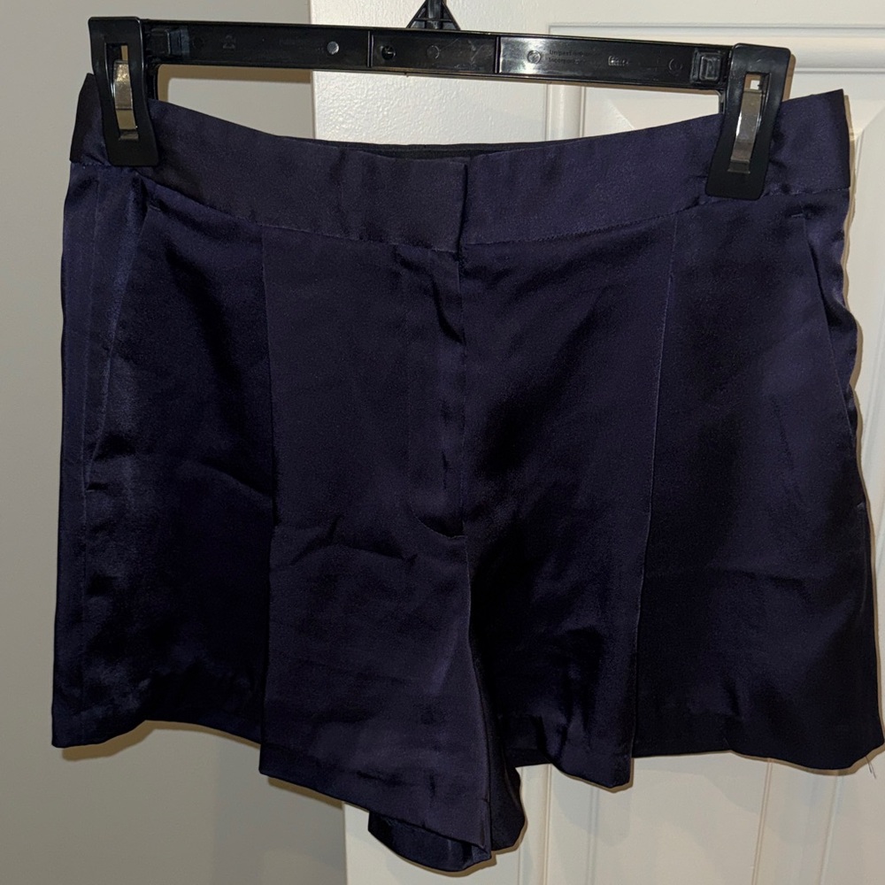 Theory Midnight Blue High Waist Women's Shorts